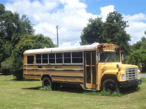 old school bus.